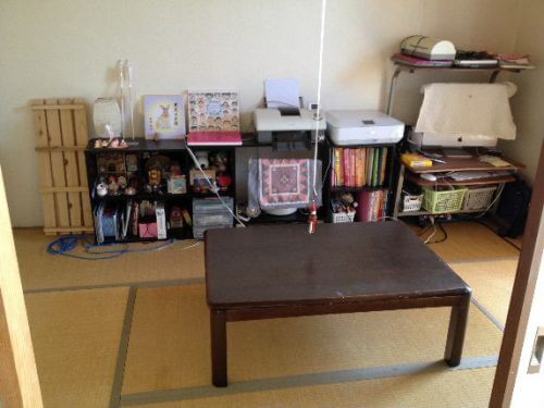 大阪市都島区の汚部屋片付け作業アフター和室の状況